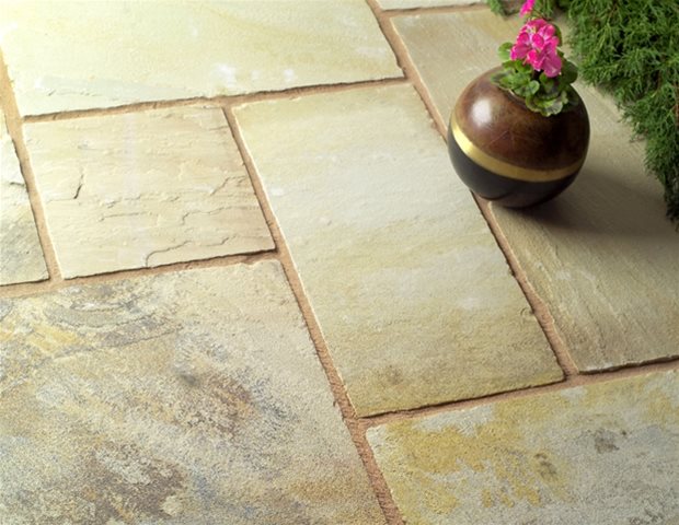 Fossil Mint Sandstone Natural Paving  | TAFS Garden Co. Telford,  Shropshire