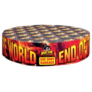 End of the world 500 shot barrage firework