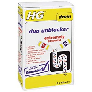 HG kitchen drain unblocker makes quick work of persistent blockages in the sink. The sink can become blocked because of rinsing away food remnants, fat and oil.