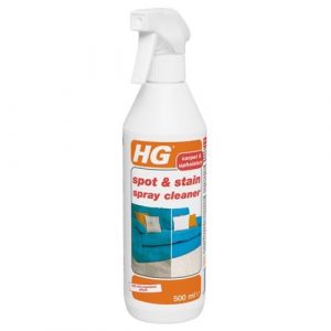 HG spot & stain spray cleaner is a carpet stain remover that also cleans dirty surfaces and is suitable for carpet, upholstery, car upholstery, etc. Our spot & stain spray cleaner cleans any couch in mere seconds.