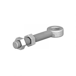 ADJ GATE EYE/2 NUT/SHK 20MMDIA | 6X3/4" 150X20MM GALV