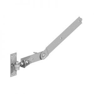 ADJ CURVE RAIL HINGE HOOK/PLAT | 24" 600MM GALV Item No.B0256081