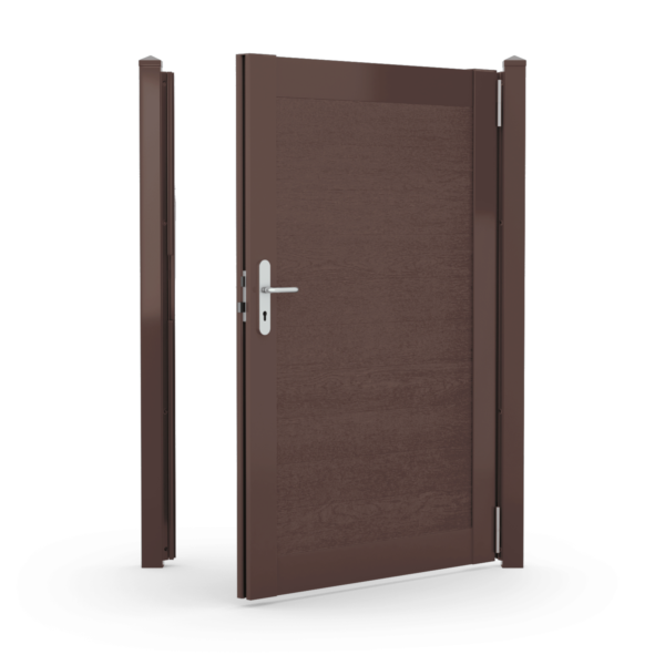 Durapost Aluminium Gate Brown