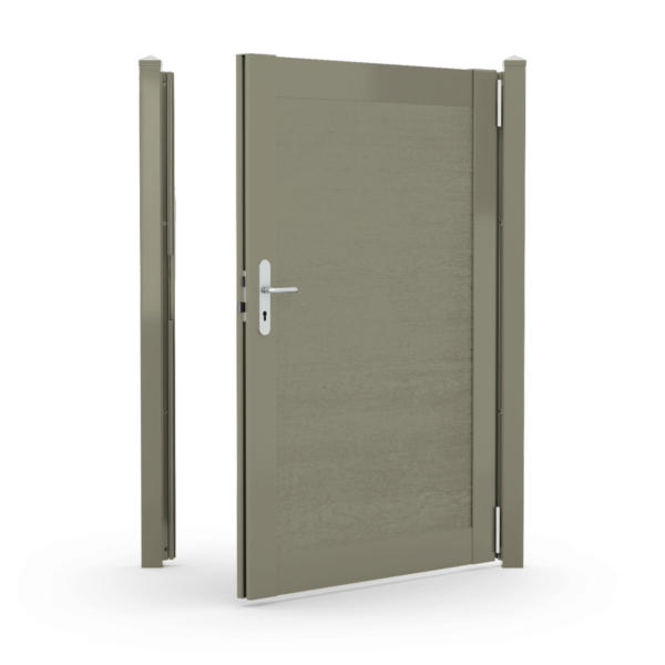 Durapost Aluminium Gate Olive Grey