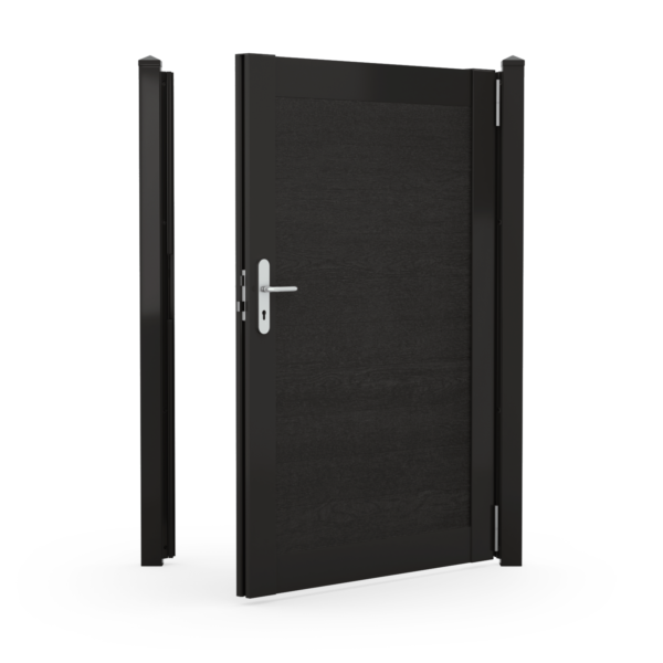 Durapost Aluminium Gate Black